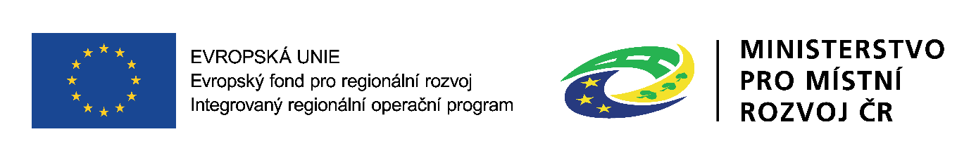 Logo Evropské unie, logo ministerstva pro místní rozvoj ČR.